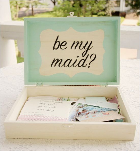 Bridesmaid keepsake box